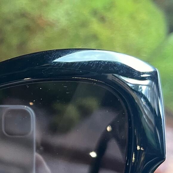 Gucci GG0808S 001 Marmont Black Round Cat Eye Acetate Sunglasses - Picture 11 of 11